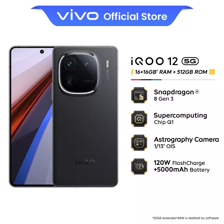 スマートフォン本体 iQOO 12 16/512GB スマートフォン本体 iQOO 12 16/512GB スマートフォン本体 iQOO