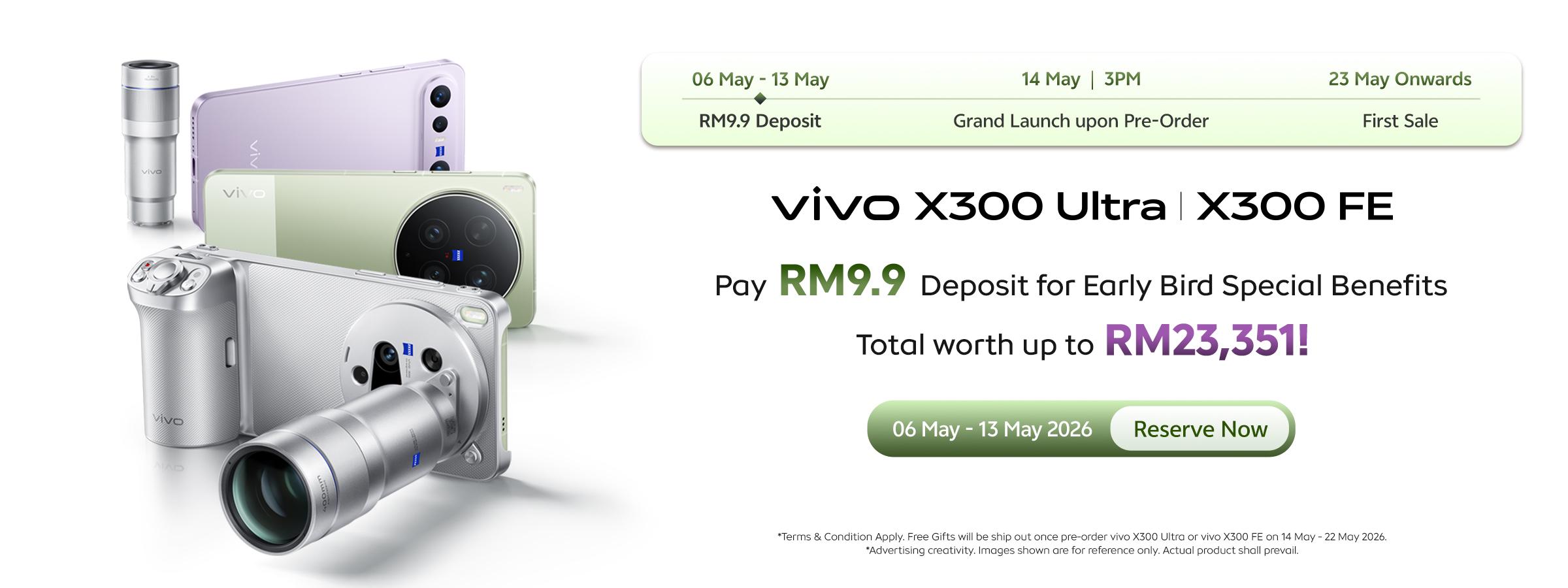 Pre-Book Your X300 Ultra or X300 FE Today!